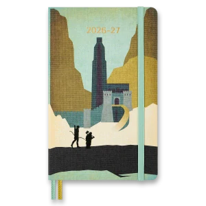 18měsíční týdenní diář Moleskine 2026-2027 The Lord of the Rings L Legolas and Gimli